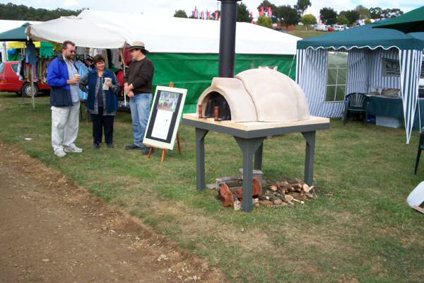 Clayworks Wood Fired Oven on display